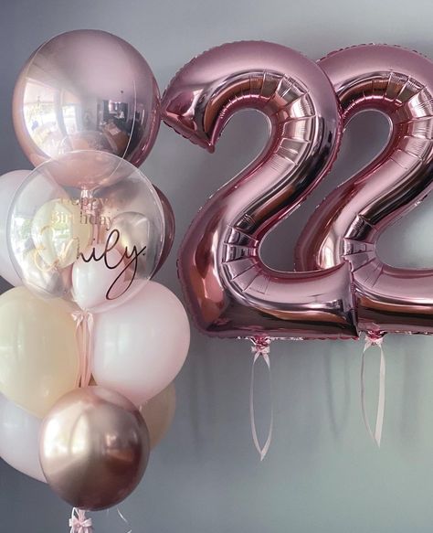 22 Balloons Number, 22th Birthday, Cute Room Decor, Birthday Decorations, Balloons, Happy Birthday, Room Decor, Birthday