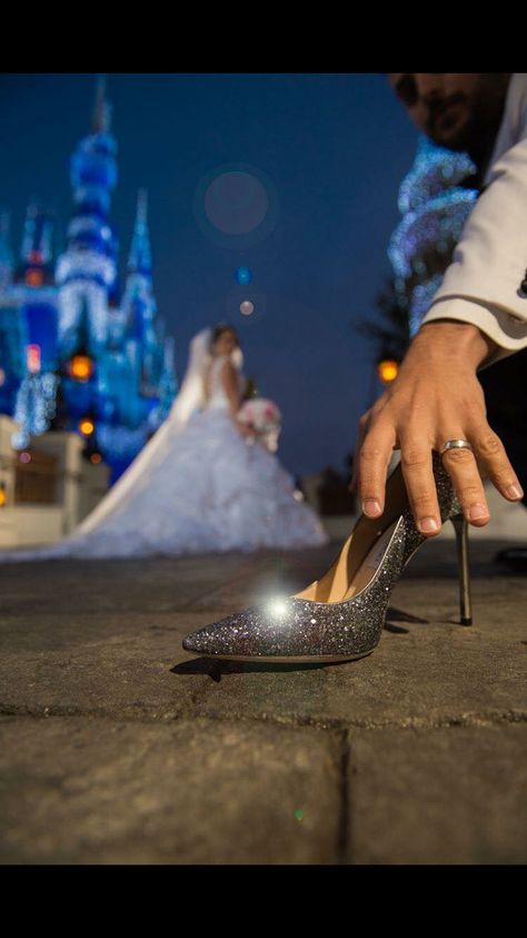 Wedding Disney, Disney World Wedding, Disney Wedding Theme, Disney Fine Art, Disney Fairy Tale Weddings, Cinderella Wedding, Wedding Picture Poses, Future Wedding Plans, Bride Photo