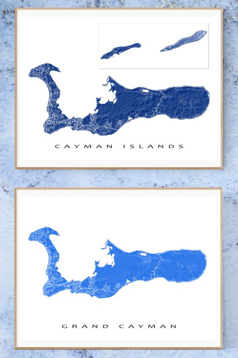 Navy Cayman Islands map art and Blue Grand Cayman Island map print by Maps As Art #CaymanIslandsMap Cayman Islands Tattoo Ideas, Map Gallery Wall Ideas, Grenada Map, Caribbean Islands Map, Trinidad And Tobago Map, Bahamas Map, Vacation Map, Island Tattoo, Grand Cayman Island