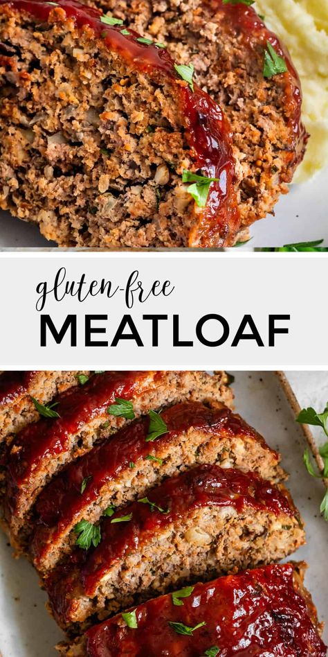 Gluten-Free Meatloaf Almond Flour Meatloaf, Best Gluten Free Meatloaf, Gluten Free Beef Recipes For Dinner, Clean Meatloaf Recipe, Paleo Meatloaf Recipes, Gluten Free Dairy Free Meatloaf, Gluten Free Turkey Recipes, Meatloaf Recipes Gluten Free, Gluten Free Meat Loaf