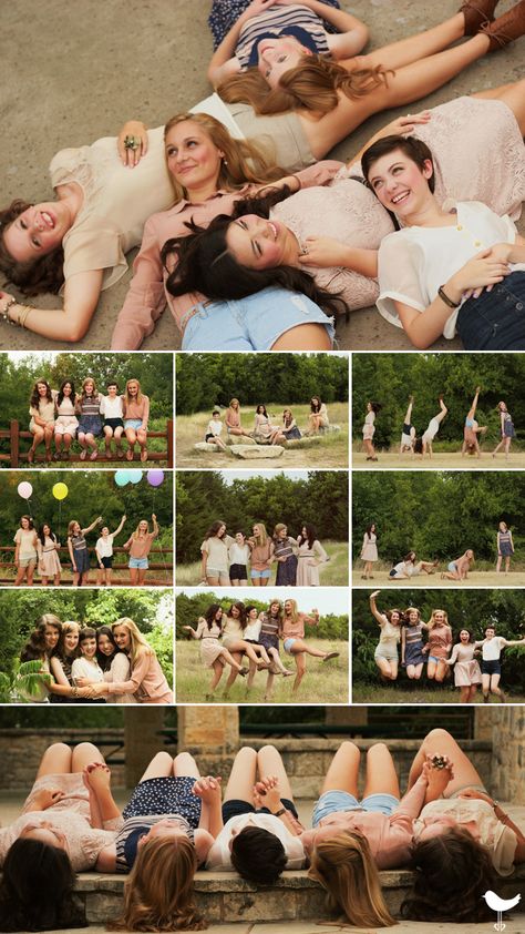 Senior portrait. Best friends. Besties. BFFs. Fab five. Girlfriends. Plano, TX. Arbor Hills. Dallas lifestyle photography. Photography Friends Group, Photography Friends, Friendship Photos, Best Friend Photography, Group Photography, Best Friend Photoshoot, Friends Group, Foto Tips, Pic Pose