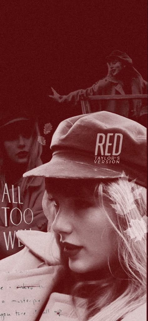 Red Taylors Version Wallpaper, Red Album Taylor Swift, Taylors Version Wallpaper, Taylor Swift Wallpaper Aesthetic, Taylor Swift Red Album, Red Taylors Version, Supernatural Fanfiction, Red Taylor Swift, Taylor Swift 22