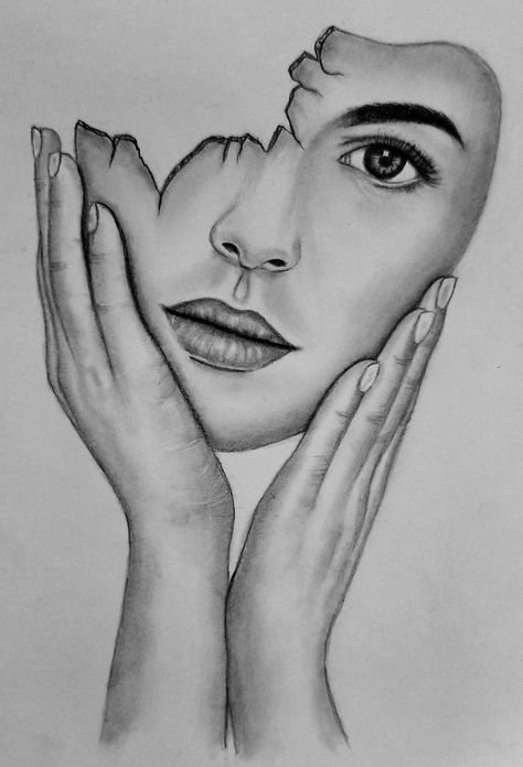 Meaningful Portraits Art, Blending Drawing Pencil, Potraits Pics Drawing Sketch, Potraits Pics Drawing, Emotional Drained, Easy Realistic Drawings, Cartoon Wall Painting, Pencil Drawing Images, Pencil Portrait Drawing