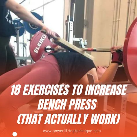 Bench Press Women, Dumbbell Fly, Tricep Pushdown, Bench Workout, Barbell Row, Dumbbell Press, Overhead Press, How To Get Better, Chest Workouts