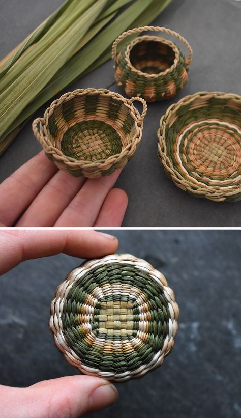 Pine Needle Crafts, Making Baskets, Basket Weaving Diy, Basket Weaving Patterns, Grass Basket, Inkle Weaving, Willow Weaving, Pine Needle Baskets, Textile Sculpture