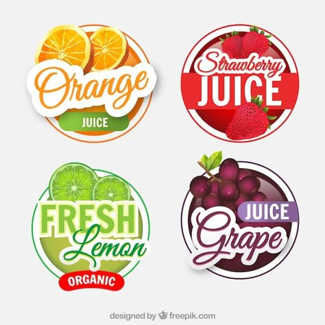 Fruit Juice Packaging, Organic Food Logo, Juice Ad, Juice Logo, Fruit Labels, Fruit Logo, To Do Planner, Juice Branding, Drinks Packaging Design