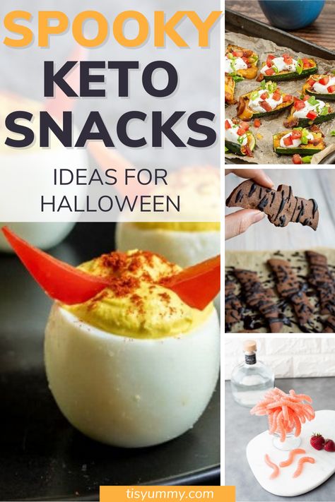 Healthy Halloween Party Food, Keto Halloween, Keto Christmas Cookies, Healthy Halloween Treats, Keto Diet List, Easy Halloween Food, Halloween Treats Easy, High Fat Foods, Low Calorie Desserts