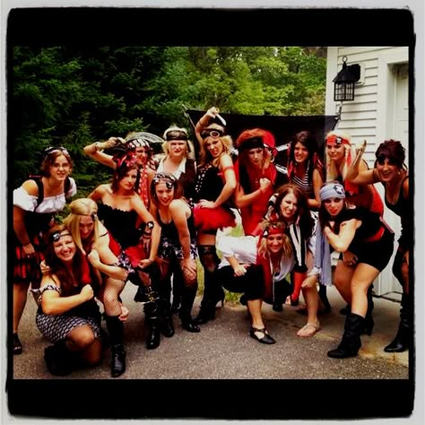 Pirate theme bachelorette party! How cute is this?! Wish I would have thought of that. Pirate Theme Bachelorette Party, Pirate Bachelorette Party, Pirate Bachelorette, Hens Weekend, Theme Bachelorette Party, Pirate Wedding, Free Woman, Themed Bachelorette, Bridesmaid Duties