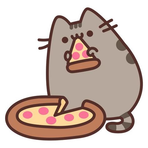 i love pizza because it tastes so nice and i love the cheese(: Pusheen Stickers, Pusheen Cute, Pizza Cat, Dream's Cat, Exploding Kittens, Cute Cat Drawing, Pusheen Cat, Stickers Kawaii, Funny Doodles