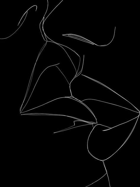 Body Image Art, Abstract Face Art, Cute Black Wallpaper, Line Art Design, Black Wallpaper Iphone, Outline Art, Abstract Line Art, Black Aesthetic Wallpaper, Romantic Art