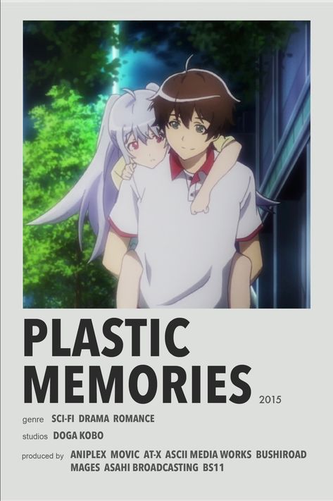 Plastic Memories minimal anime poster Plastic Memories Wallpapers, Memories Anime, Plastic Memories, Anime Suggestions, Film Posters Minimalist, Animes To Watch, Poster Anime, Anime Printables, Anime Watch