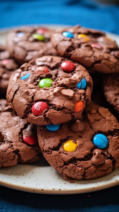 M&m Flavors, Cute Snacks Aesthetic, Cute Cookies Aesthetic, Crumb Cookies, Sugar Free Cookie Recipes, Sugar Free Cookies, Cookie Flavors, Easy Snack Recipes, Food Babe