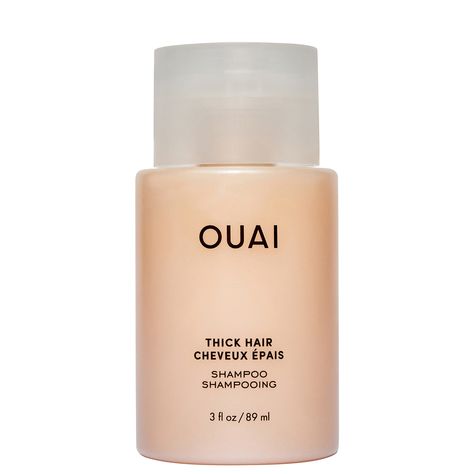 A rich, nourishing treat for the lengths, the OUAI Thick Hair Shampoo is specially formulated to deliver the right care for the thickest of hair types. Cleansing away impurities and build-up, the shampoo effectively cleanses your scalp and strands.  The hydrating shampoo utilises avocado oil and shea butter to help combat dryness and smooth the appearance of frizz. Hydrolysed keratin works to minimise the risk of breakage during brushing and styling, while marshmallow root detangles. Finished wi Ouai Thick Hair, Shampoo For Thick Hair, Shampoo Travel Size, Dense Hair, Hair Concerns, Marshmallow Root, Hydrating Shampoo, Stocking Filler Gifts, Bumble And Bumble