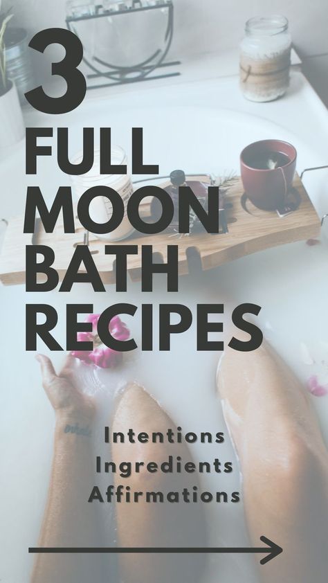 Full Moon Bath Tea Rituals & recipes Bath Tea Recipe, Full Moon Bath, Spiritual Cleansing Bath, Spiritual Cleanse, Diy Bath Soak, Cleanse Your Energy, Bath Soak Recipe, Bath Salts Recipe, Bath Salts Diy