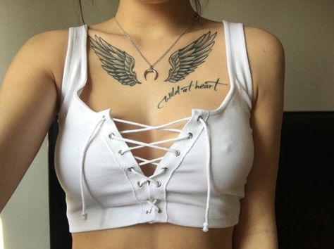 Play Boy Tattoo, Angel Wings Chest Tattoo, Tattoo Angel Wings, Wings Tattoo Meaning, Dr Tattoo, Alas Tattoo, Illustrative Tattoo, Tattoo Angel, Chest Design