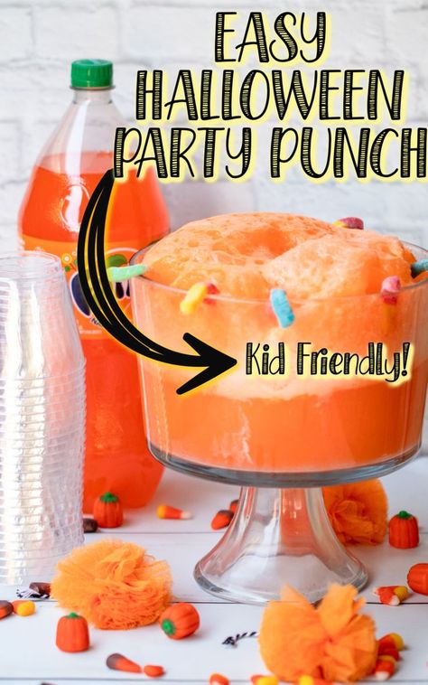 Party Punch Kids, Easy Halloween Punch, Spooky Punch, Halloween Punch For Kids, Kids Halloween Party Food, Punch Recipes For Kids, Halloween Party Punch, Halloween Punch Recipes, Kid Friendly Party