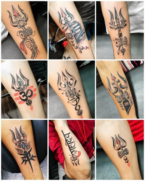 Butterfly Tattoos Images, Trishul Tattoo Designs, Strong Tattoos, Om Tattoo Design, Tattoo Design For Hand, Body Tattoo Design, Tatoo Inspiration, Band Tattoo Designs, Shiva Tattoo Design