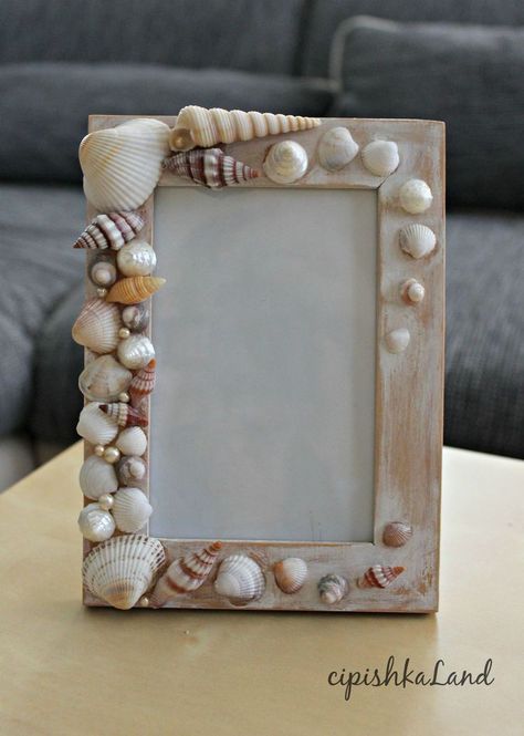 Easy Shell Crafts, Deco Surf, Seashell Art Diy, Sea Shells Diy, Art Coquillage, Seashell Projects, Shells Diy, Shell Crafts Diy, Kraf Diy