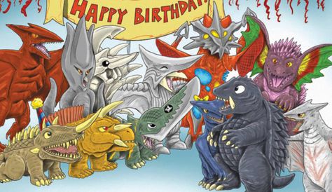 Kaiju celebrates its 4th birthday - LEO Weekly Happy Birthday Image, Godzilla Party, Birthday Leo, Birthday Image, Japanese Movies, Happy 50th Birthday, Fourth Birthday, New Material, Disney Movie