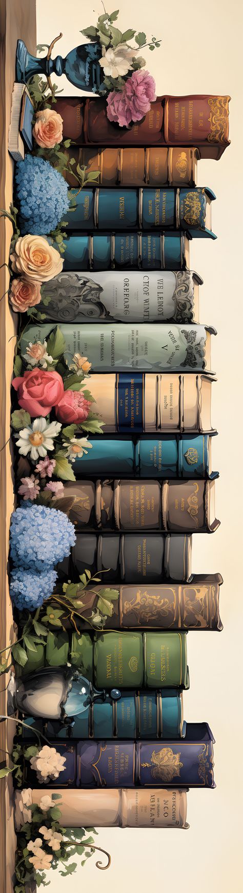 Elevate your reading game with this flowerly book-themed bookmark!🔖🌸 It's like having a mini library in your hands! Featuring classic book illustrations, this bookmark adds a touch of literary charm to your reading adventures. Mark your place in style and keep those pages turning!🌸🔖 Literary Background, Bookmark Printable, Mini Library, Classic Book, Book Wallpaper, Book Illustrations, Pretty Wallpapers Backgrounds, Jolie Photo, Computer Wallpaper