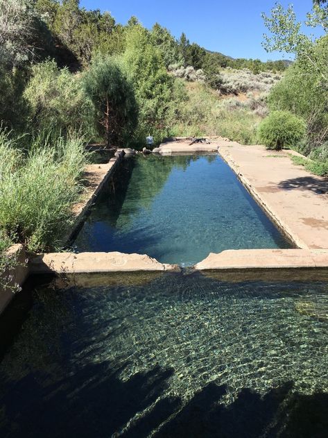 Ponce de Leon Hot Springs - New Mexico | AllTrails - TAOS New Mexico Garden, New Mexico Ranch, New Mexico Aesthetic, Hot Spring Resort, Hot Springs Resort, New Mexico Homes, Taos Pueblo, Wild Waters, Taos New Mexico