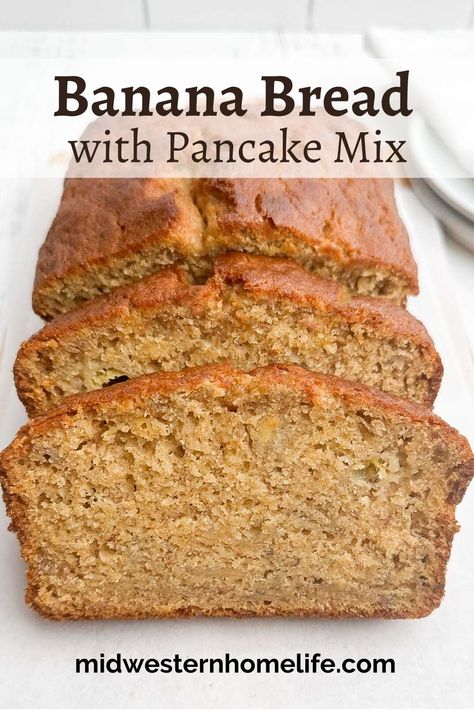 Bisquick Banana Bread, Easy Pancake Mix, One Bowl Banana Bread, Buttermilk Banana Bread, Gluten Free Pancake Mix, Banana Bread Pancakes, Pancake Mix Recipe, Buttermilk Pancake Mix, Quick Bread Recipe