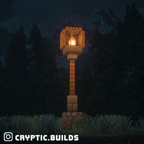 Cottagecore Minecraft, Bangunan Minecraft, Minecraft Build Ideas, Minecraft Architecture, Minecraft Projects, Minecraft Builds, Minecraft Designs, Minecraft Ideas, Lamp Post