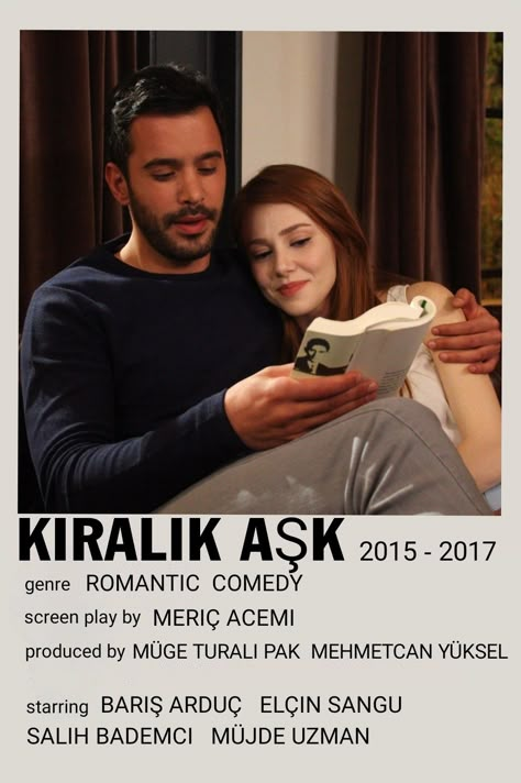 Turkish Series Poster, Best Turkish Series, Turkish Drama Couple, Turkish Series Aesthetic, Turkish Drama Tv Series, Turkish Movies, Turkish Movie, Drama Couple, Kiralik Ask