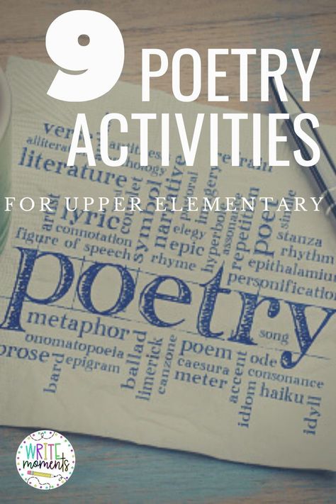 Teaching poetry to 3rd grade, 4th grade, or 5th grade students can be difficult. Check out this list of 9 poetry activities for the upper elementary classroom. Teaching poetry vocabulary, using engaging lessons, and poetry comprehension questions will help your students understand the poetry genre. #poetry #teachingpoetry #poetryactivities Poetry Exercises Creative Writing, Poetry Comprehension Worksheets, Argumentative Text, Poetry Questions, Poetry Vocabulary, Poetry Comprehension, Elementary Reading Comprehension, Poetry Middle School, Elementary Reading Activities