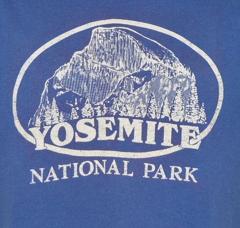 Yosemite National Park 1970s Vintage National Park Shirt, National Park Merch, National Park Graphic Design, Abc Beer, National Park Tshirt, National Park Shirts, Yosemite Park, National Park Shirt, Vintage Poster Design