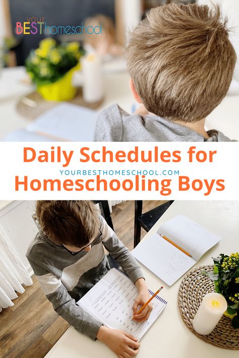 Daily Schedules for Homeschooling Boys - Your BEST Homeschool Homeschool Daily Schedule, Daily Schedules, Guys Read, Mom Support, How To Start Homeschooling, Homeschool Schedule, Homeschool History, Beginning Reading, Learning Methods