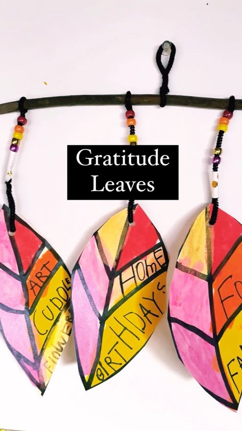 Have you ever thought about why gratitude is important? Here are just a few reasons… 1. Gratitude is an amazing positive emotion that… | Instagram Thanksgiving Elementary, Gratitude Activities For Kids, Gratitude Crafts, Thankful Crafts, Leaf Mobile, Thanksgiving Art Projects, Gratitude Art, Homeschool Art Projects, November Art