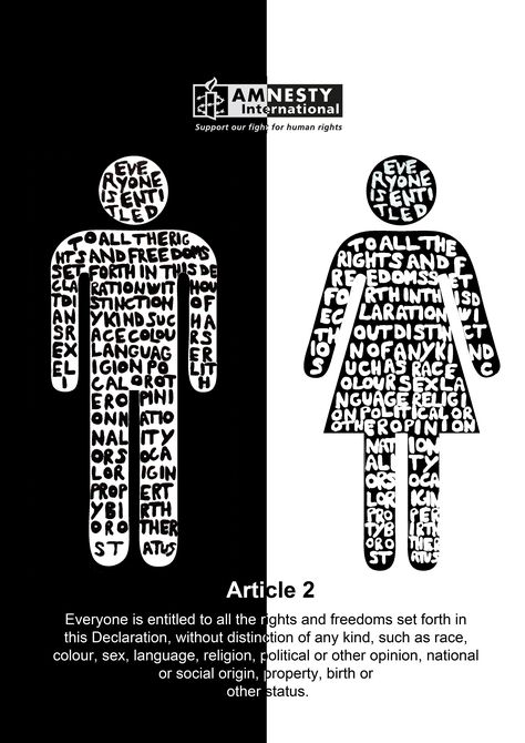 Article 2 of the Declaration of Human Rights Human Dignity Poster, Dignity Poster, Human Rights Poster, Visual Vocabulary, Declaration Of Human Rights, Poster Human, Human Dignity, Amnesty International, Google Fonts