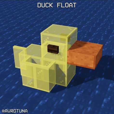 Minecraft Building Ideas Couple, Duck Minecraft Build, Minecraft Duck Statue, Minecraft Fox Sanctuary, Minecraft Light Design, Fox Den Minecraft, Swan Minecraft, Minecraft One Piece Build, Minecraft Flamingo