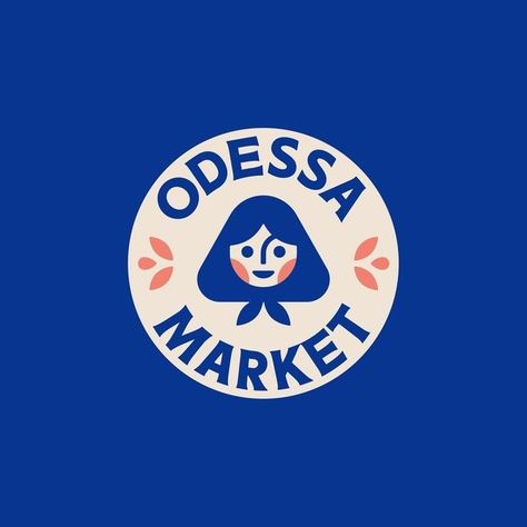 Branding, Logos & Design Inspo on Instagram: "@flovcreative Odessa Market® ☀ is a chain of grocery stores located in several large cities in Poland, offering products from across the eastern border, including Ukraine, Lithuania and Georgia. Typefaces: Queens by @kilo.type Silka by @atipostudio #design #thebrandidentity #logo #branding #brandidentity #identity #illustration #motion #animation" Logomark Design, Hand Drawn Logo Design, Logo Design Set, Logo Process, Logo Project, Restaurant Logo Design, Logo New, Grocery Stores, Logo Restaurant