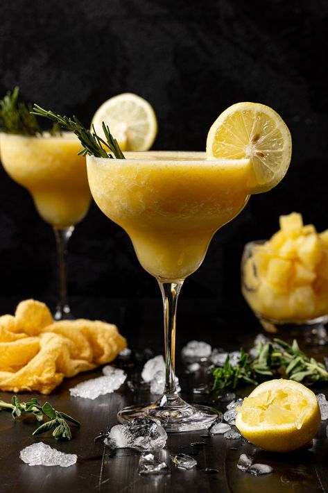 These Frozen Pineapple Margarita Mocktails are the most refreshing way to indulge without the booze! With a tantalizing blend of flavors Cucumber Mocktail, Margarita Mocktail, Healthy Sugar Alternatives, Summer Mocktail, Cinnamon Simple Syrup, Easy Mocktail Recipes, Pineapple Margarita, Hawaiian Dishes, Pineapple Drinks