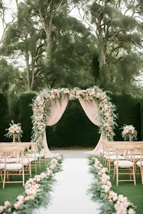 Blush pink and sage green wedding theme: Blush pink and sage green floral wedding ceremony    Blush pink wedding | blush pink wedding theme | blush pink wedding decor | blush pink wedding ideas | blush pink wedding ceremony | wedding ceremony decor | wedding ceremony flowers | floral wedding ceremony | sage green wedding flowers | sage green wedding theme | romantic wedding ceremony | wedding ceremony inspiration | romantic wedding ceremony decor | sage green and blush pink wedding | sage green and blush pink wedding theme | sage green and blush pink wedding ceremony Sage Green And Pink Backdrop, Wedding Venue Sage Green, Blush Pink And Sage Green Wedding Arch, Sage Green White Pink Wedding, Hunter Green And Light Pink Wedding, Blush Pink And Moss Green Wedding, Blush Pink And Eucalyptus Wedding, Wedding Pink Green White, Pastel Green Wedding Decor