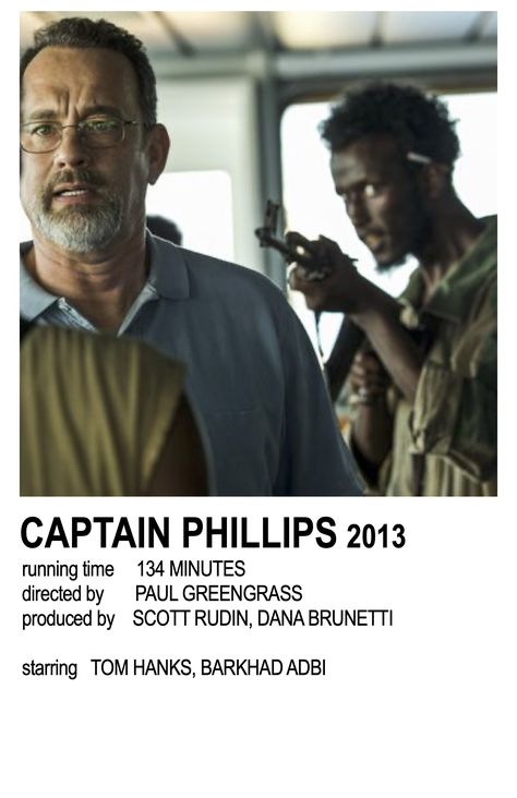 Captain Phillips Poster, Captain Phillips Movie, Captain Philips, Movie Polaroids, Captain Phillips, Movie Suggestions, Movie Card, Acting Tips, Movie Poster Wall