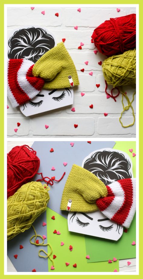 Grinch Ear Warmer, Tricotin Long, Knitting Machine Tutorial, Addi Knitting Machine, Circular Knitting Machine, Knitting Machine Patterns, Loom Knitting Patterns, Crochet Headband Pattern, Crochet Ear Warmer