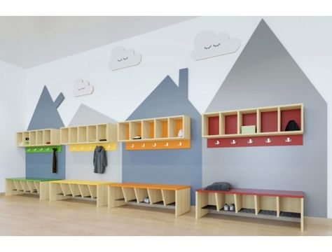 Creche Design Day Care, Preschool Room Layout, Infant Daycare, Kindergarten Interior, Daycare Design, Preschool Rooms, Kids Cafe, Dream Kids, Childrens Library