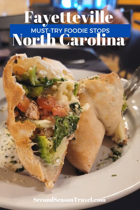 North Carolina Food, Fayetteville North Carolina, Quick Appetizers, Vegetarian Options, Homemade Treats, Vegan Foods, Best Places To Eat, Savoury Dishes, Local Food