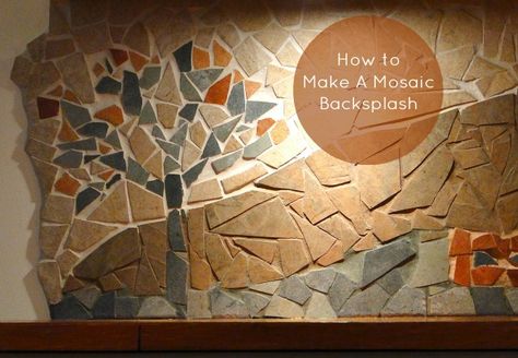 A #DIY tutorial on how to make a mosaic backsplash by @lynneknowlton Make Your Own Kitchen, Kitchen Backsplash Diy, Backsplash Diy, Diy Kitchen Backsplash, Tile Mosaics, Kitchen Design Diy, Mosaic Tile Backsplash, Herringbone Backsplash, Diy Backsplash