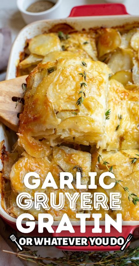 Traeger Garlic Gruyere Potato Gratin Parmesan Gruyere Potato Gratin, Potatoes With Gruyere Cheese, Crispy Parmesan And Gruyère Potato Gratin, Gruyere Scalloped Potatoes, Au Gratin Potatoes With Gruyere Cheese, I’ll Gratin Potatoes, Smoked Prime Rib Roast, Garlic Roasted Potatoes, Outdoor Cooking Recipes