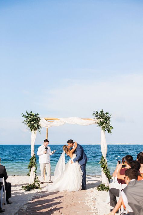 Finest Playa Mujeres, Cancun Destination Wedding, Cancun Beach, Destination Wedding Cost, Small Beach Weddings, Mexico Weddings, Cancun Beaches, Cancun Wedding, Destination Wedding Mexico