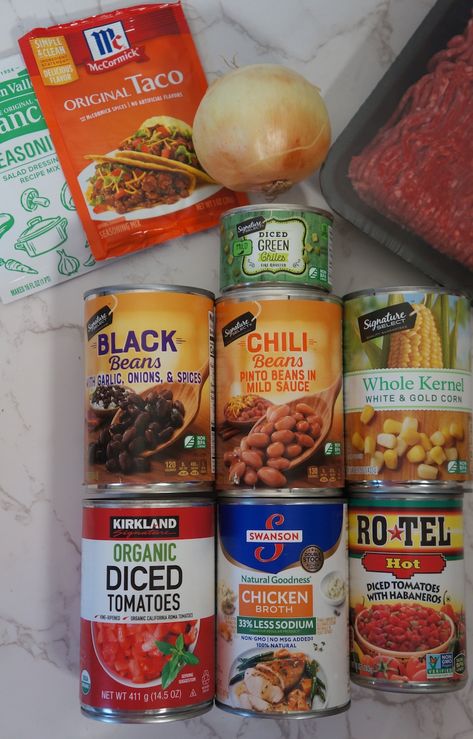 Taco Soup Ranch Dressing, Taco Soup With Ranch Packet, 7 Can Taco Soup Recipe, Taco Soup With Ranch, 7 Can Taco Soup, Taco Soup Ranch, Tortilla Soup Crockpot, Can Taco Soup, Taco Soup Recipe Crockpot