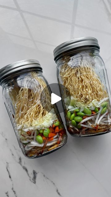 Kyrie | キリエ on Instagram: "Alternative vegetable options:
Corn
Bok choy
Spinach
Mushrooms
Peppers
Bamboo shoots

Comment RECIPE for a link to my recipe for these Homemade Cup Noodles. This post also includes links to my recommended products for ramen noodles, miso, soy sauce, etc." Miso Mason Jar Noodles, Easy Miso Ramen, Simple Miso Ramen, Healthy Version Of Ramen Noodles, Healthy Ramen Noodles, Ramen Noodle Recipes Bokchoy, Meal Prep For Work, Family Meal Prep, I Want Food