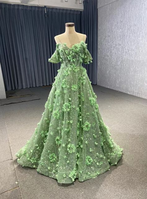 Green sweet 16 dresses