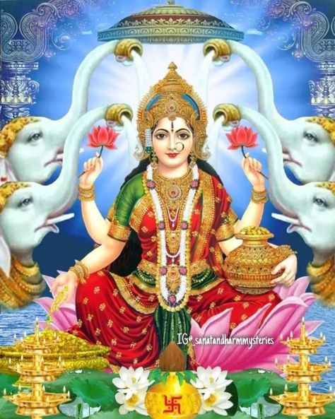 Gaja Lakshmi, Devi Images Hd, Wallpaper Background Design, Lakshmi Devi, Saraswati Goddess, Hindu Rituals, Shree Krishna Wallpapers, Wallpaper Images Hd, Ganesh Wallpaper