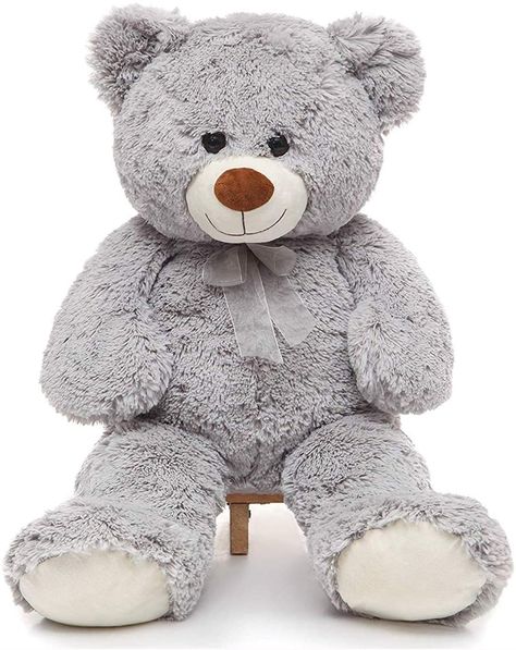 Toys Studio 36 inch Big Teddy Bear Cute Giant Stuffed Animals Soft Plush Bear for Girlfriend Kids, Grey Big Stuffed Animal, Grey Teddy Bear, Giant Stuffed Animals, Large Teddy Bear, Big Teddy Bear, Big Teddy, Giant Teddy Bear, Giant Teddy, Soft Stuffed Animals