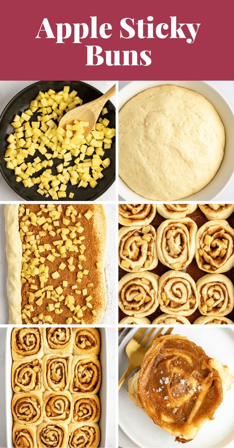 Apple Sticky Buns - Fit Foodie Finds Apple Sticky Buns, Sticky Bun, Sticky Buns Recipes, Overnight Oatmeal Recipes, Fit Foodie Finds, Fit Foodie, Sticky Buns, Lunch To Go, Healthy Crockpot Recipes